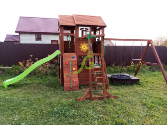 Детская площадка IgraGrad Клубный домик 2 с рукоходом Люкс
