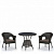 Комплект плетеной мебели T707ANS/Y79-W53 Brown (2+1)